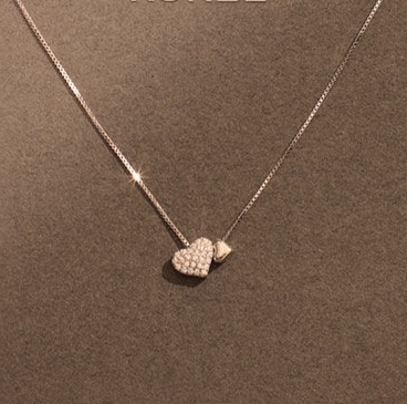 076 Ladies' Summer Pure Copper simple and sweet 2021 new Style, light luxury and versatile necklace Item Picture