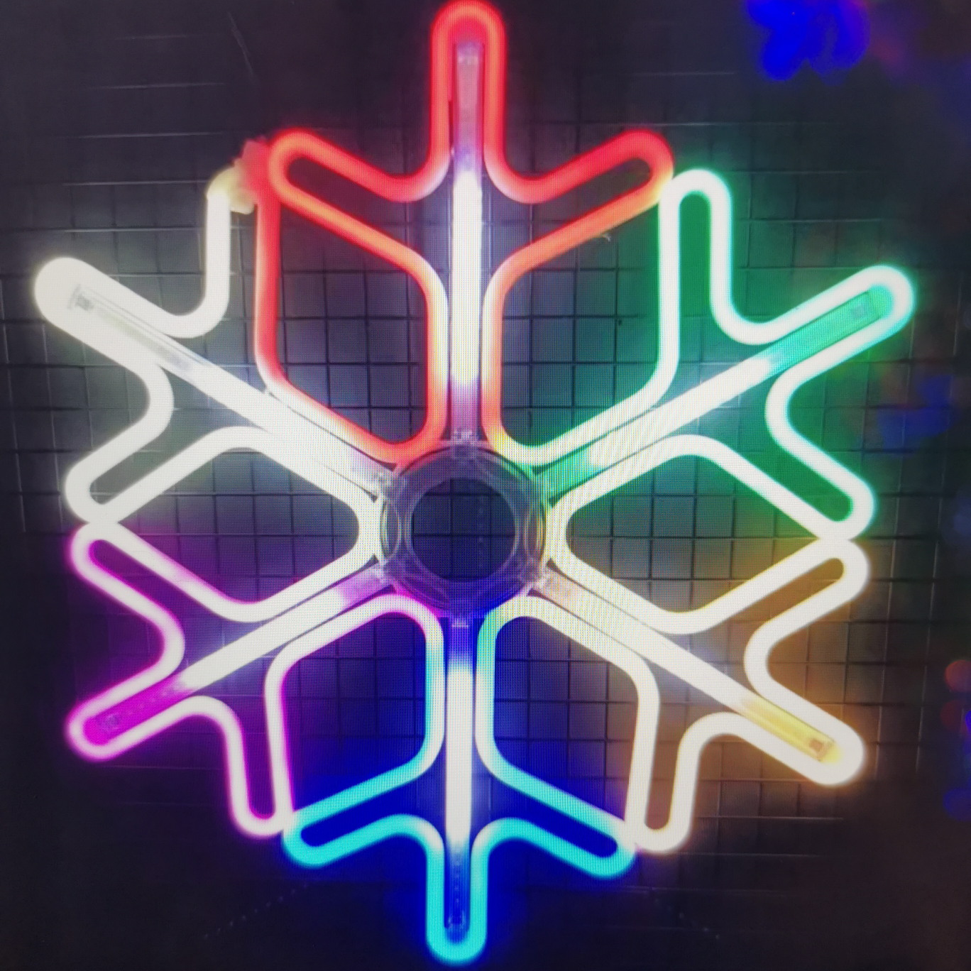 Colored meteor snowflake thumbnail