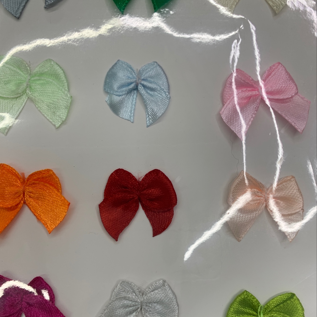 Xinming Craft 01 Pink Polyester Small Flower Three-quarter bow Tie