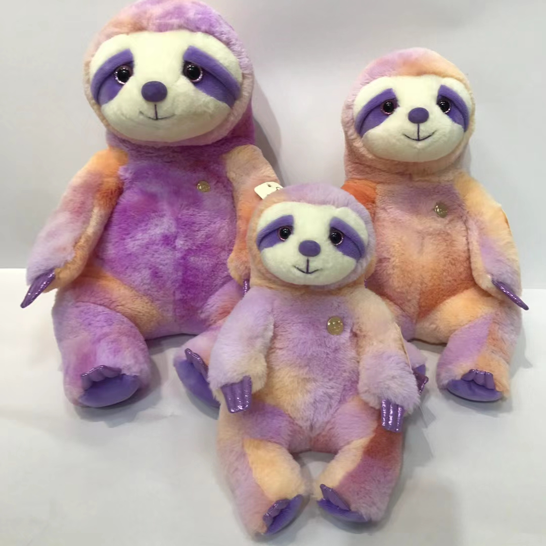 Dreamy plush toy 23 cm purple sloth cute plush factory direct sales premium plush auspicious doll