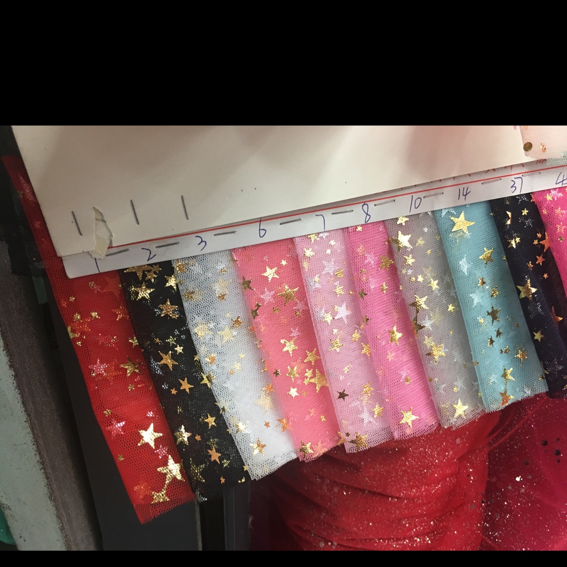 烫金大五星，色卡