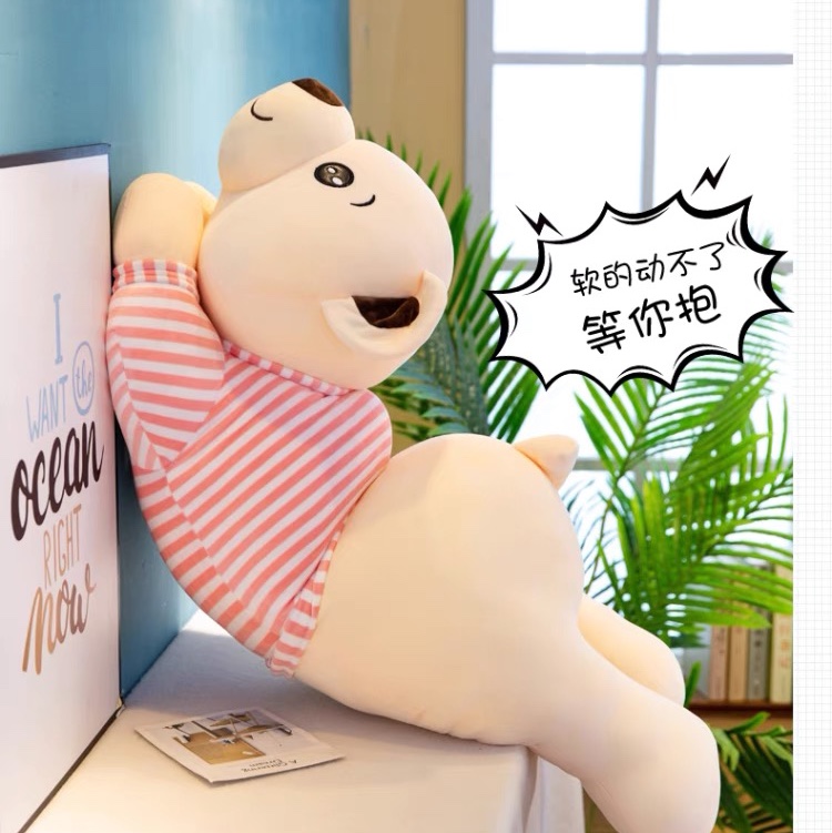 Soft soft bear stuffed doll throw pillow