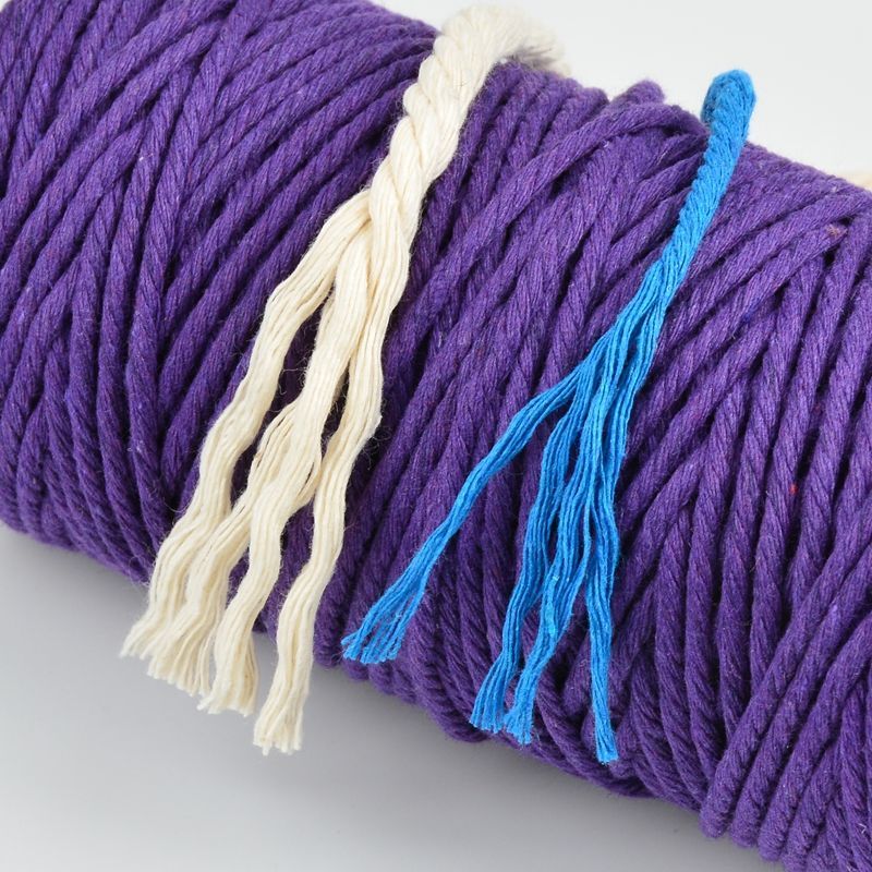 3MM colored twine rope hand woven mesh binding decorative twine twine DIY vase Retro style 97