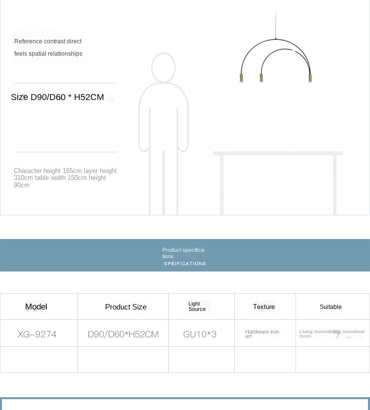 Nordic fashion and creative living room chandeliers, dining room bar counters, bedrooms, coffee shops, clothing stores, entertainment clubs, artistic chandeliers detail image 2