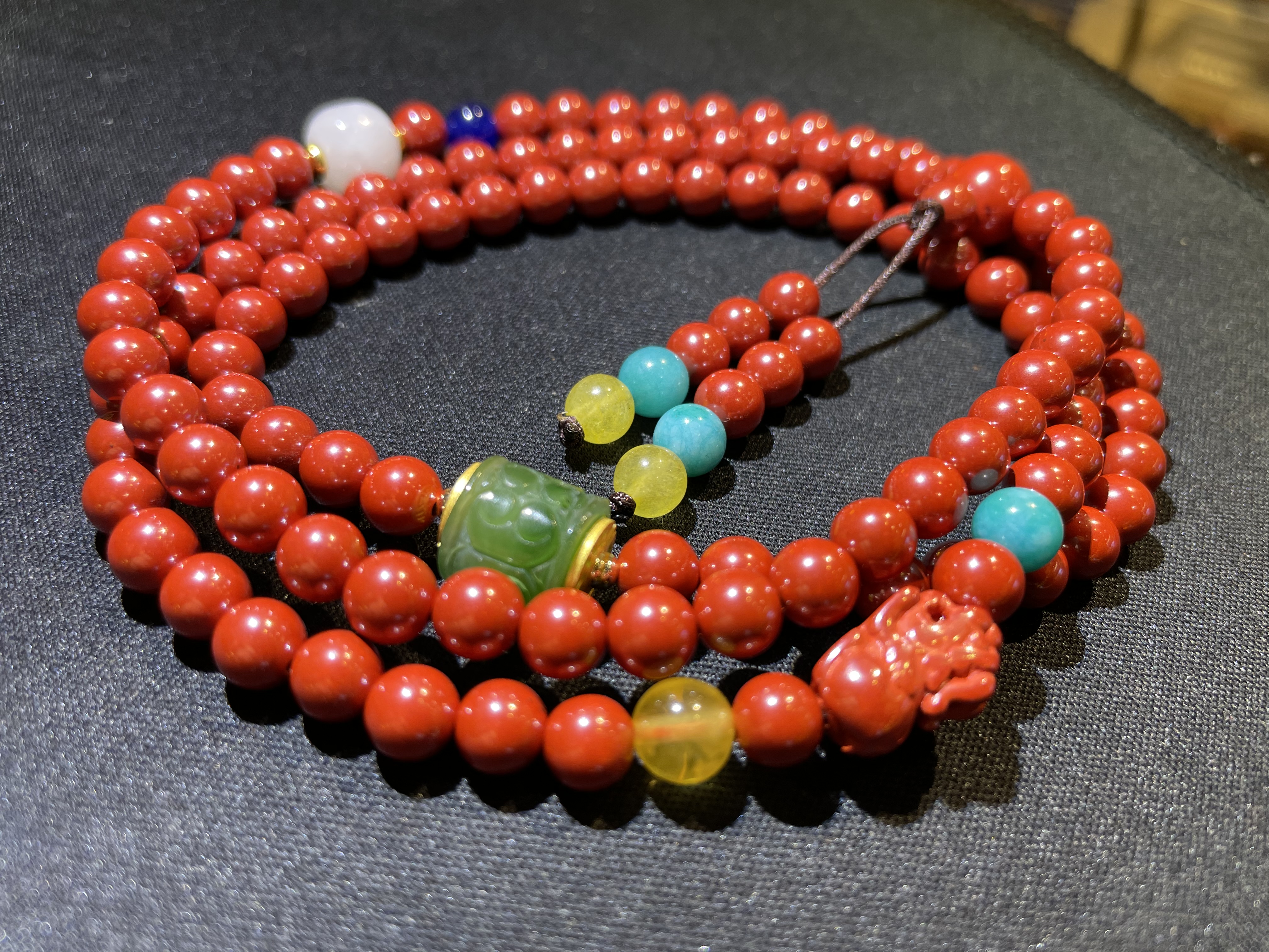 National Trend - Natural Imperial Sand Rosary Beads details Picture