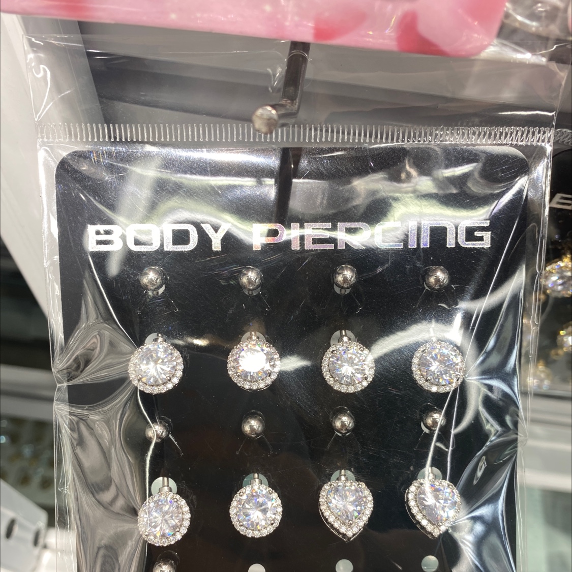 肚脐扣长杆肚脐环短杆欧美性感腰饰高档脐钉女