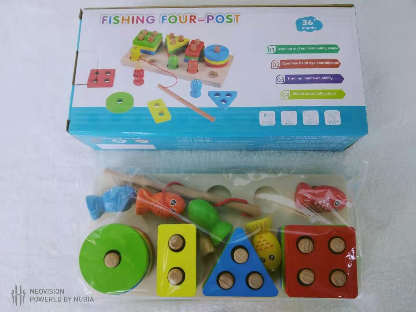 Early education wooden children's jigsaw puzzle for boys and girls, three-dimensional jigsaw puzzle shape matching volume Item Picture