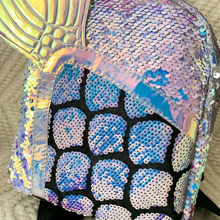 New fish-tail scale backpack, sequin bag, student bag, best-selling backpack for foreign trade, and Sparkling diamond backpack Application Scenario