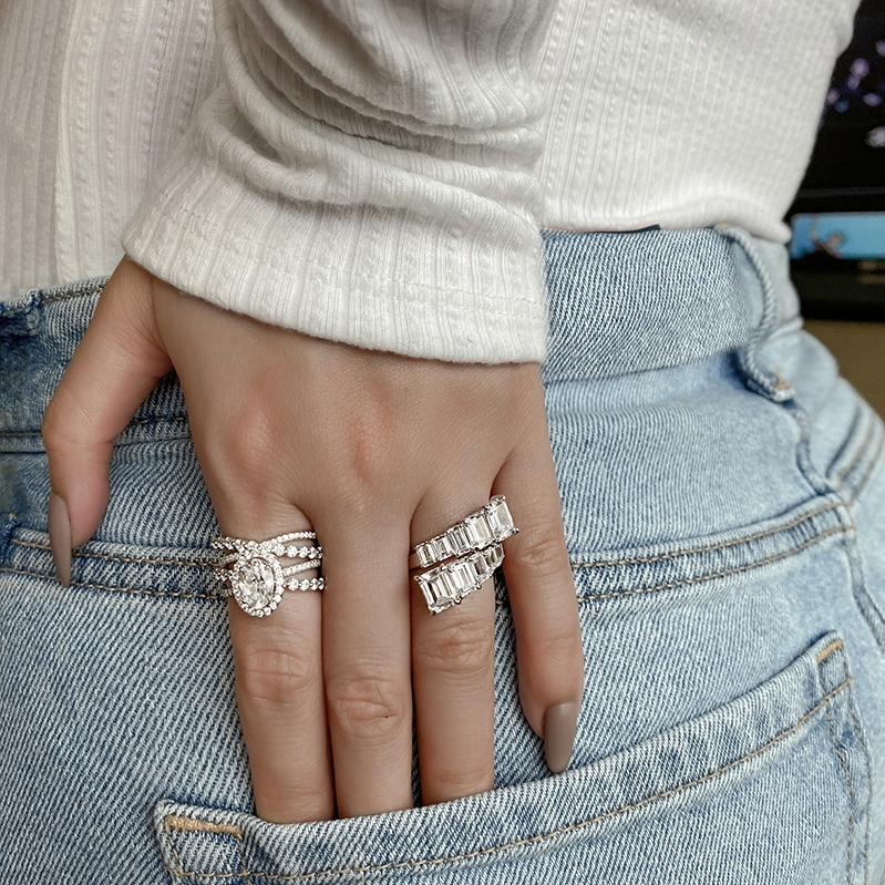 High-grade zircon ring female light luxury modern exquisite fashion personality niche design ins fashion ring 26 thumbnail