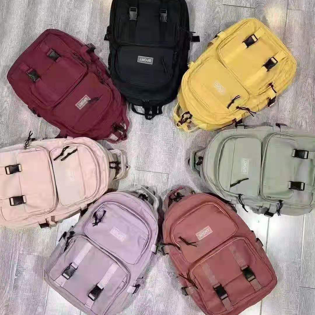 Cross-border 2021 New Style Korean-Korean student fashion backpack, junior and senior high school campus, college student backpack, double-shoulder, women's travel and outings waterproof double-shoulder backpack