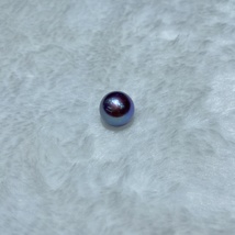 深紫色天然淡水颗粒珠13～14mm