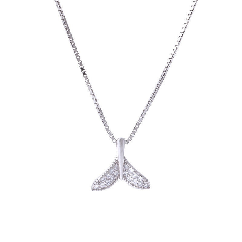 083 Ladies' Summer Pure Copper simple and sweet 2021 new Niche light Luxury Style Versatile necklace detail image 1