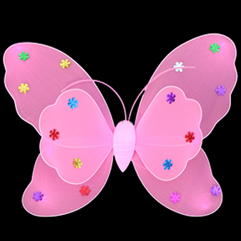 儿童节亮灯蝴蝶天使翅膀小女孩背的公主裙魔法棒演出装扮玩具服装24详情图4