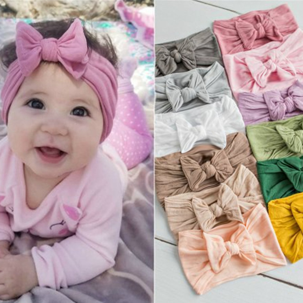 FLY125 Baby Baby Hair accessories Soft and comfortable nylon bow children's accessories cute Princess headband