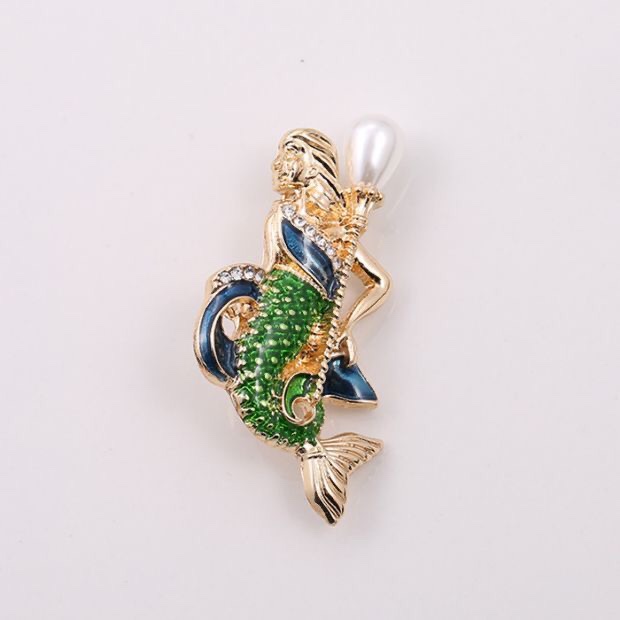 Mermaid brooch thumbnail