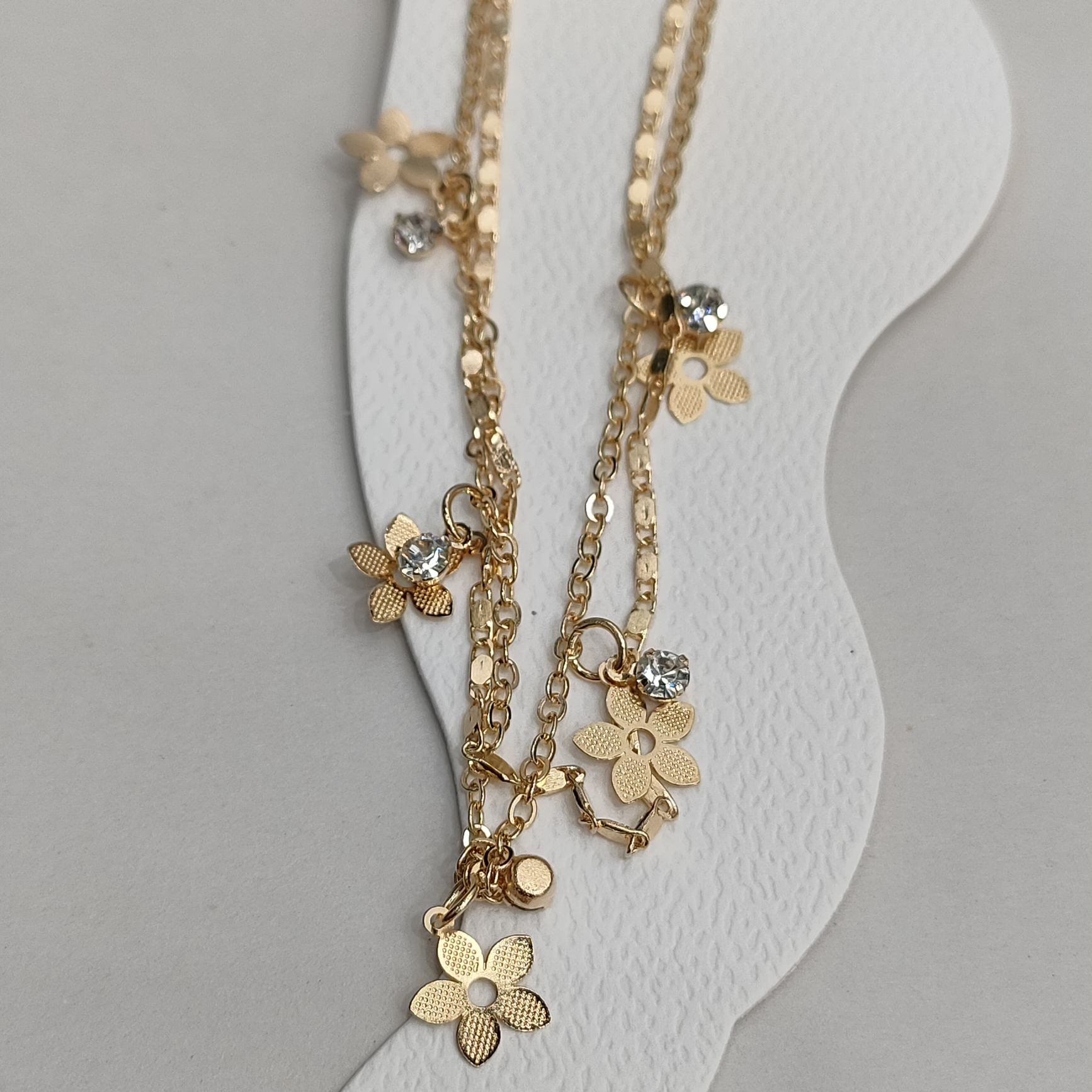 万字链5片花脚链