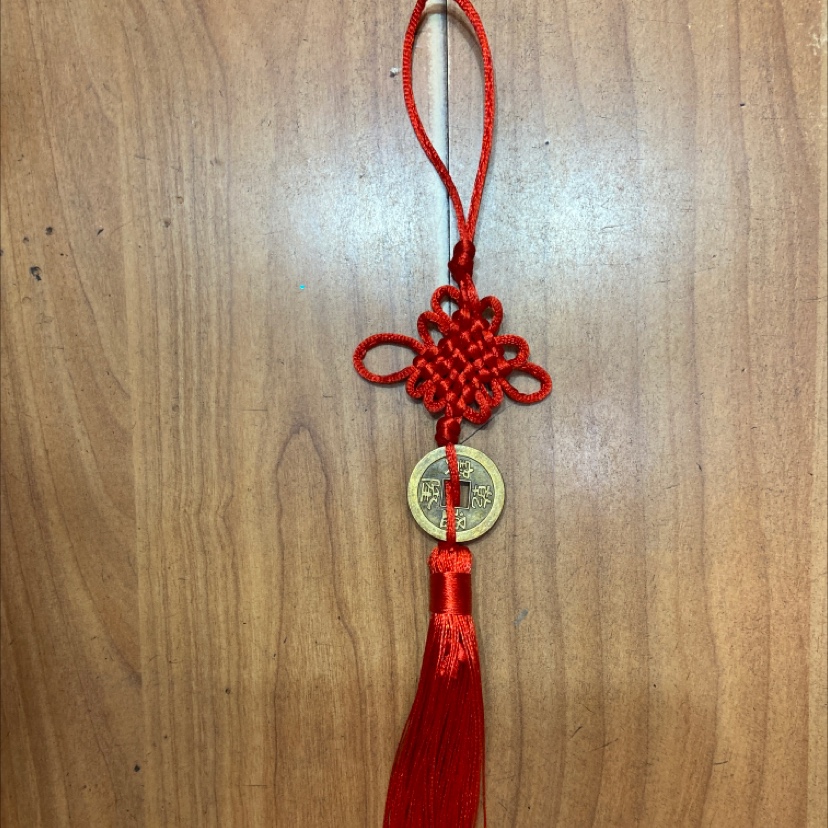 5, 6 plates red knot hanging alloy copper cash