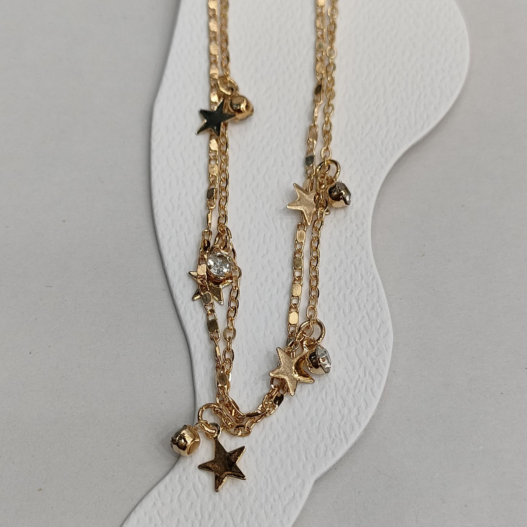 流行脚链万字链五角星 脚链图