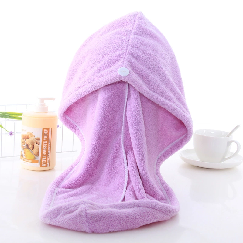 The manufacturer has in stock long hair dry towels, hair drying caps, coral fleece shower caps, dry hair caps, and cute absorbent headscarves for women detail image 1