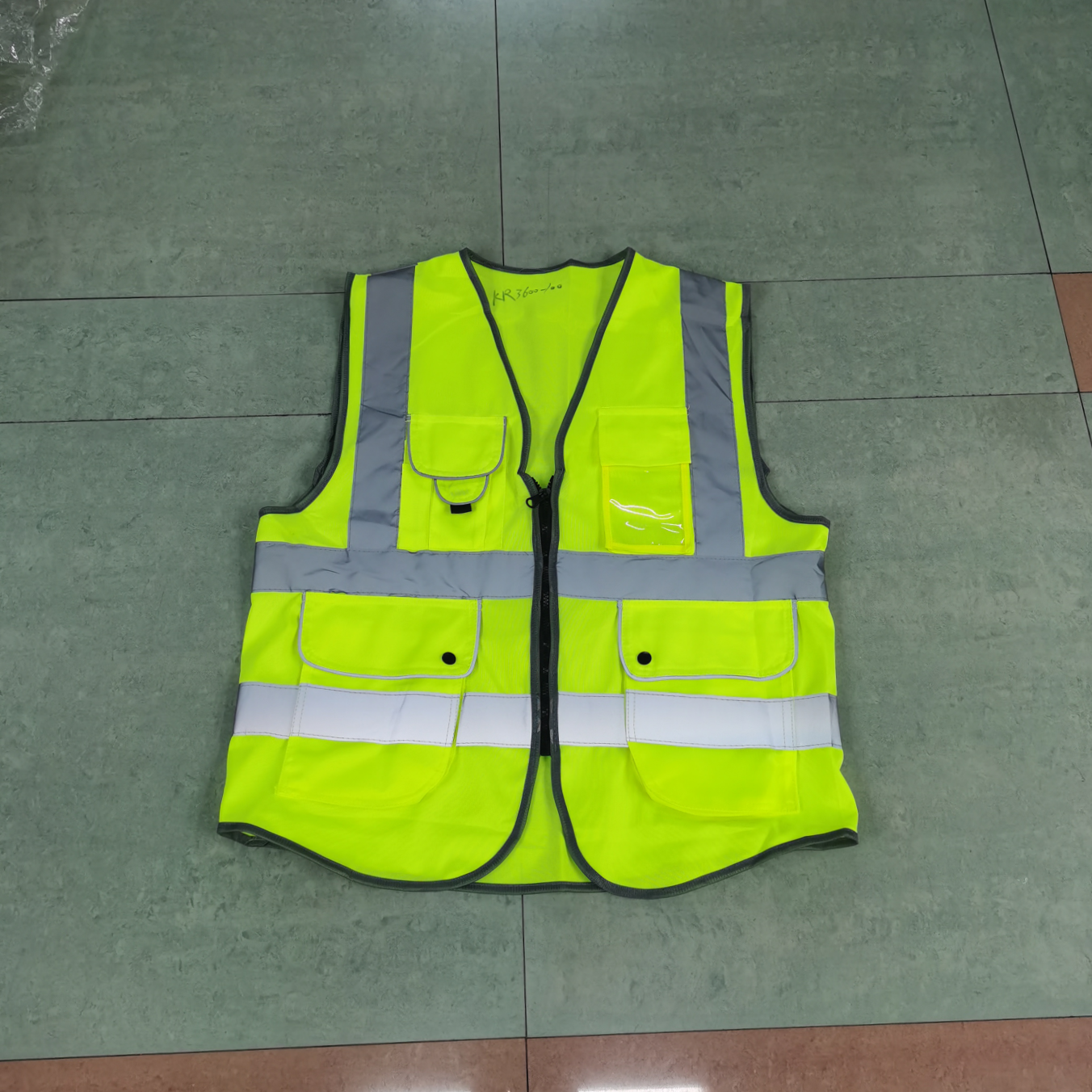 Reflective waistcoat, multi-pocket premium reflective waistcoat, zipper reflective waistcoat