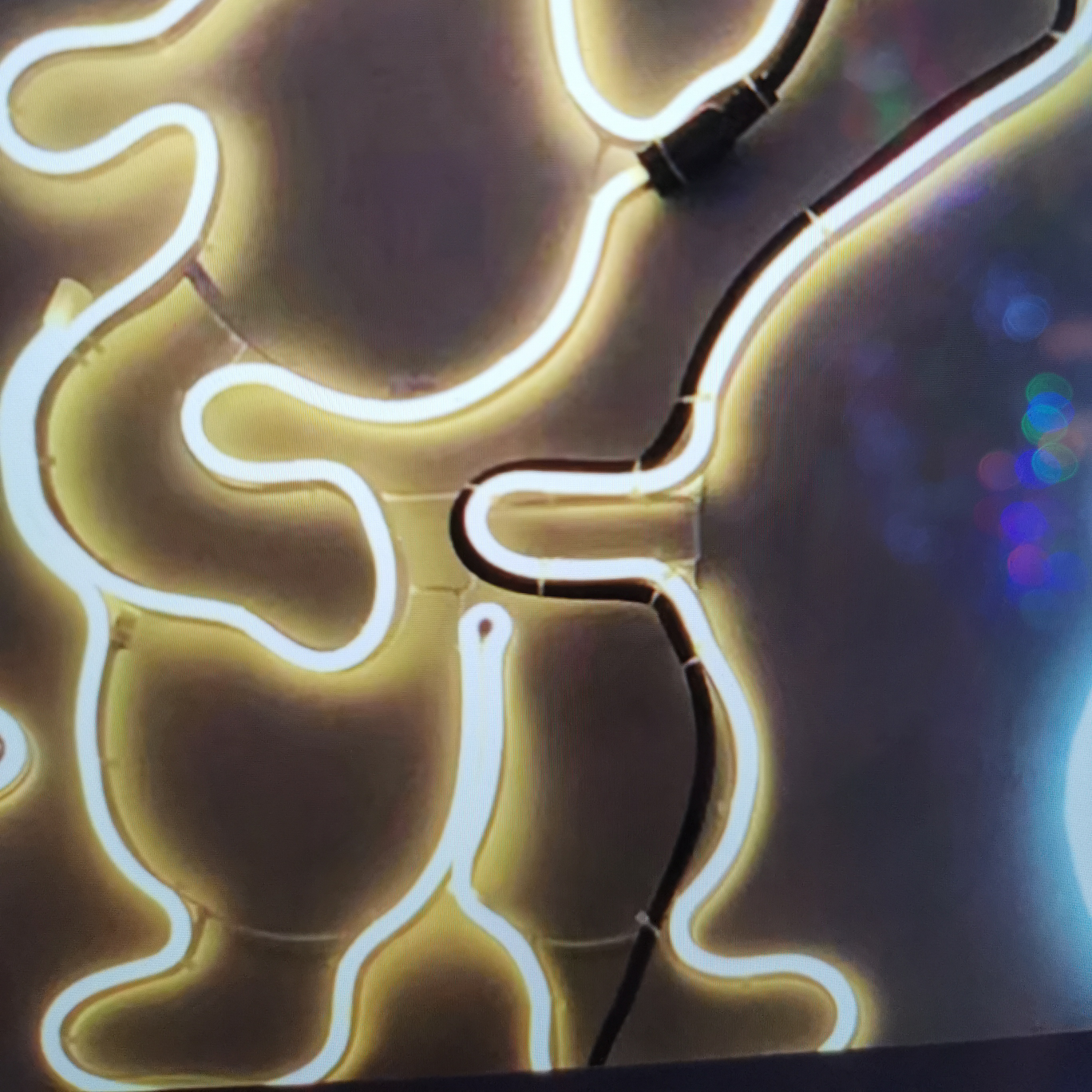 Flexible lamp with old man