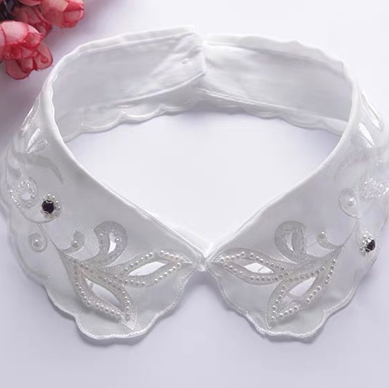 False collar children stand collar Korean lace shirt false collar decorative collar Pearl doll collar summer false collar 10