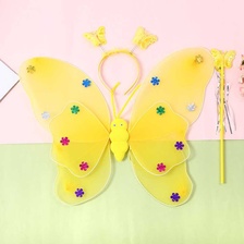 六一儿童节小女孩背的蝴蝶翅膀奇妙仙子裙玩具礼物聚会表演服装
