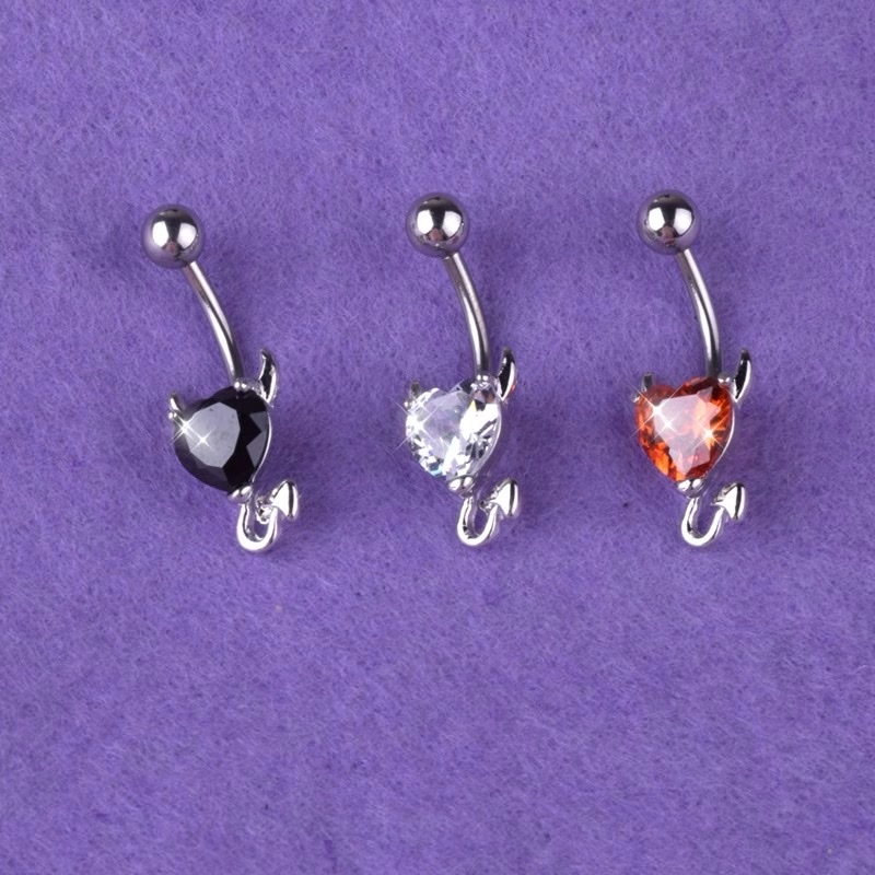 佳倩饰品Bodypiercing韩式欧美不锈钢脐环狐狸产品图