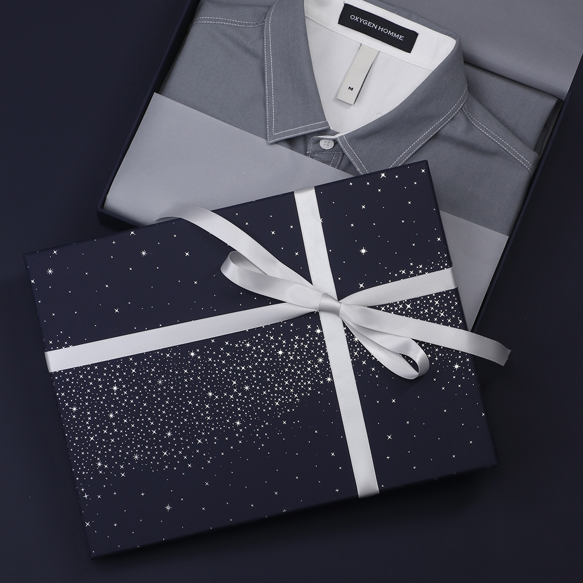 满天星生日礼物盒精致ins礼盒男生衬衫礼品盒仪式感包装盒