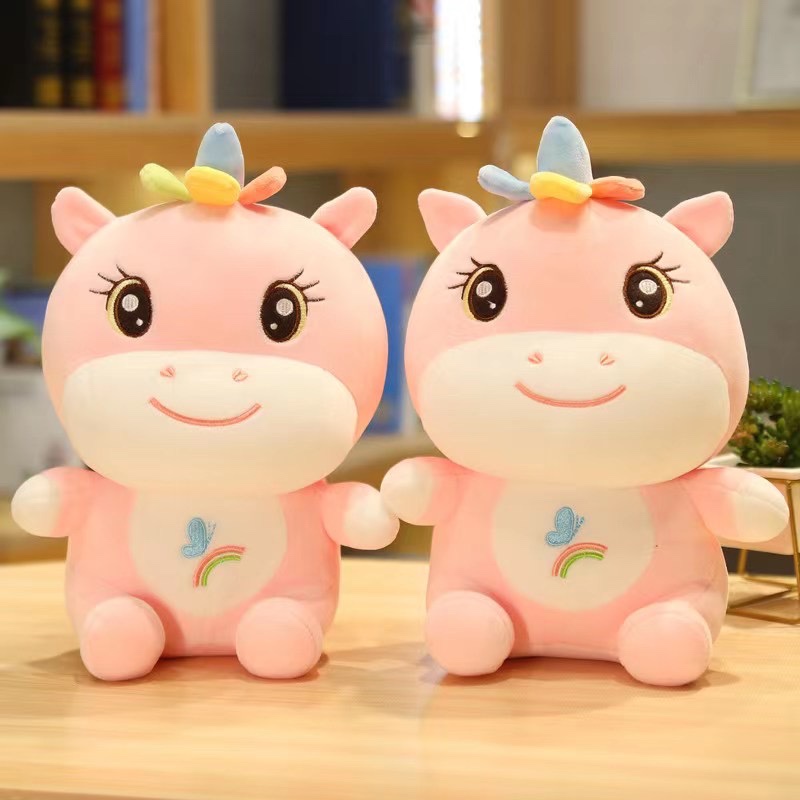 Pointy cow stuffed animal