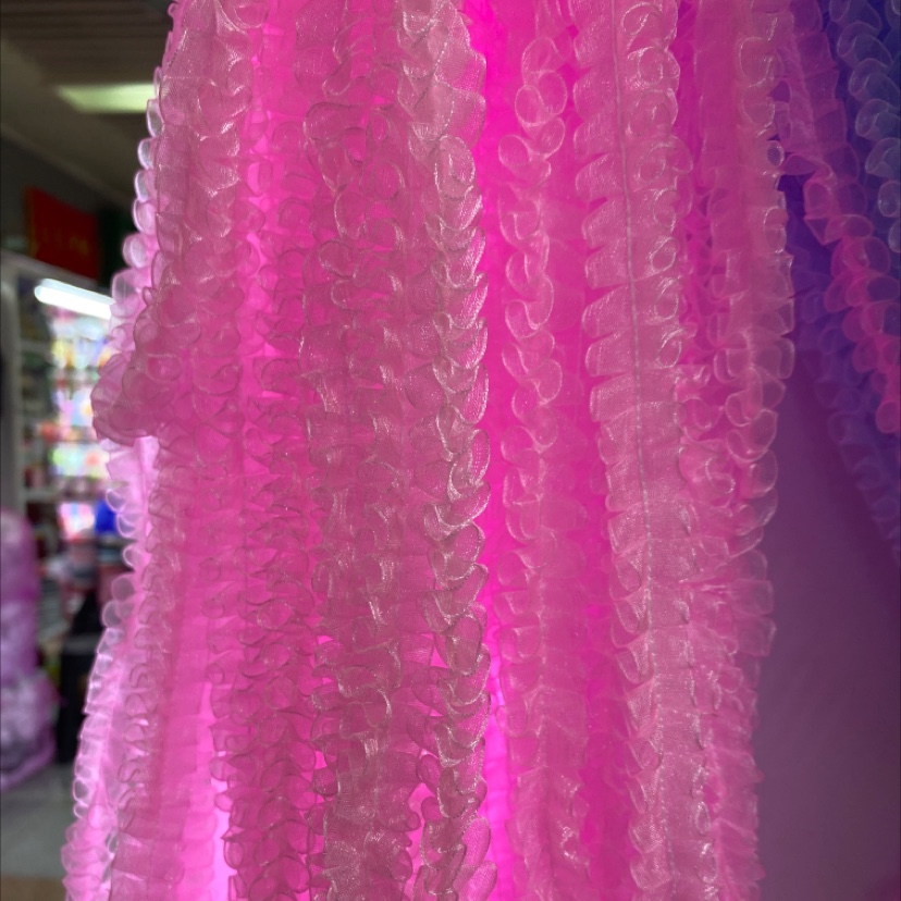 纱带单线中深粉色
