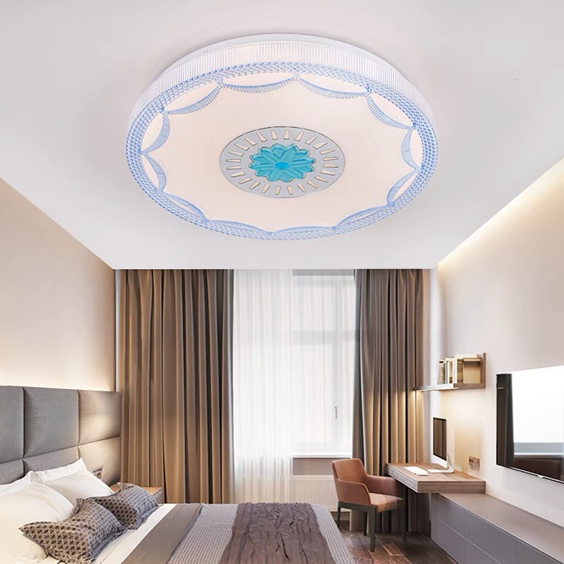 Ceiling lamp, led energy-saving lamp, simple and modern bedroom lamp, round dining room, living room and study, grand home lighting fixtures