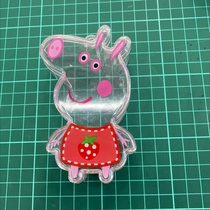 Square storage box cute strawberry Peppa Pig