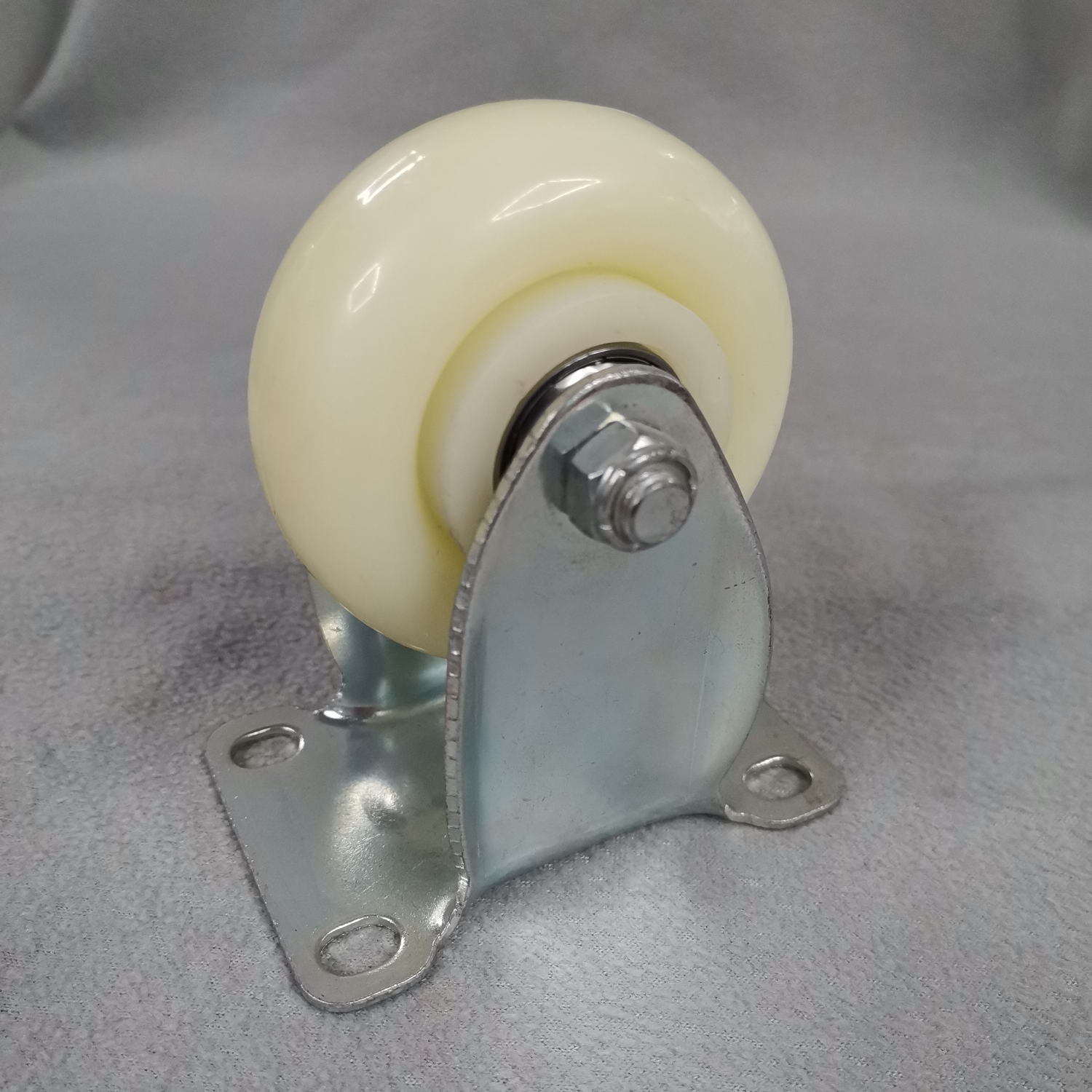 3-inch medium-sized white nylon directional wheels
