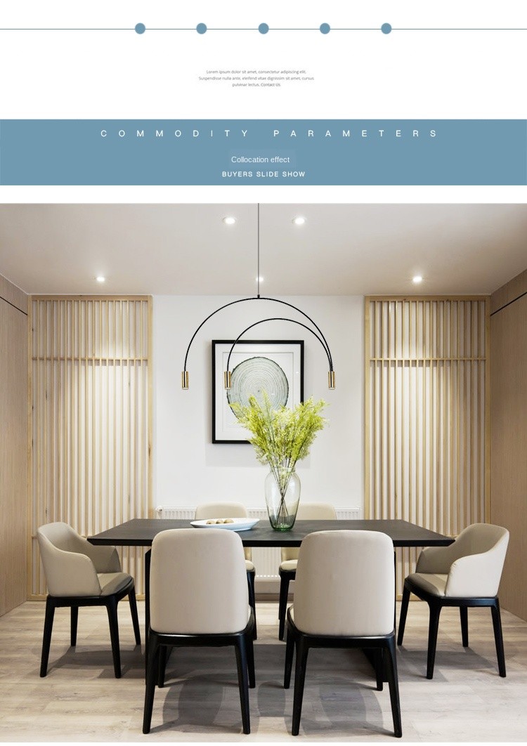 Nordic fashion and creative living room chandeliers, dining room bar counters, bedrooms, coffee shops, clothing stores, entertainment clubs, artistic chandeliers detail image 10