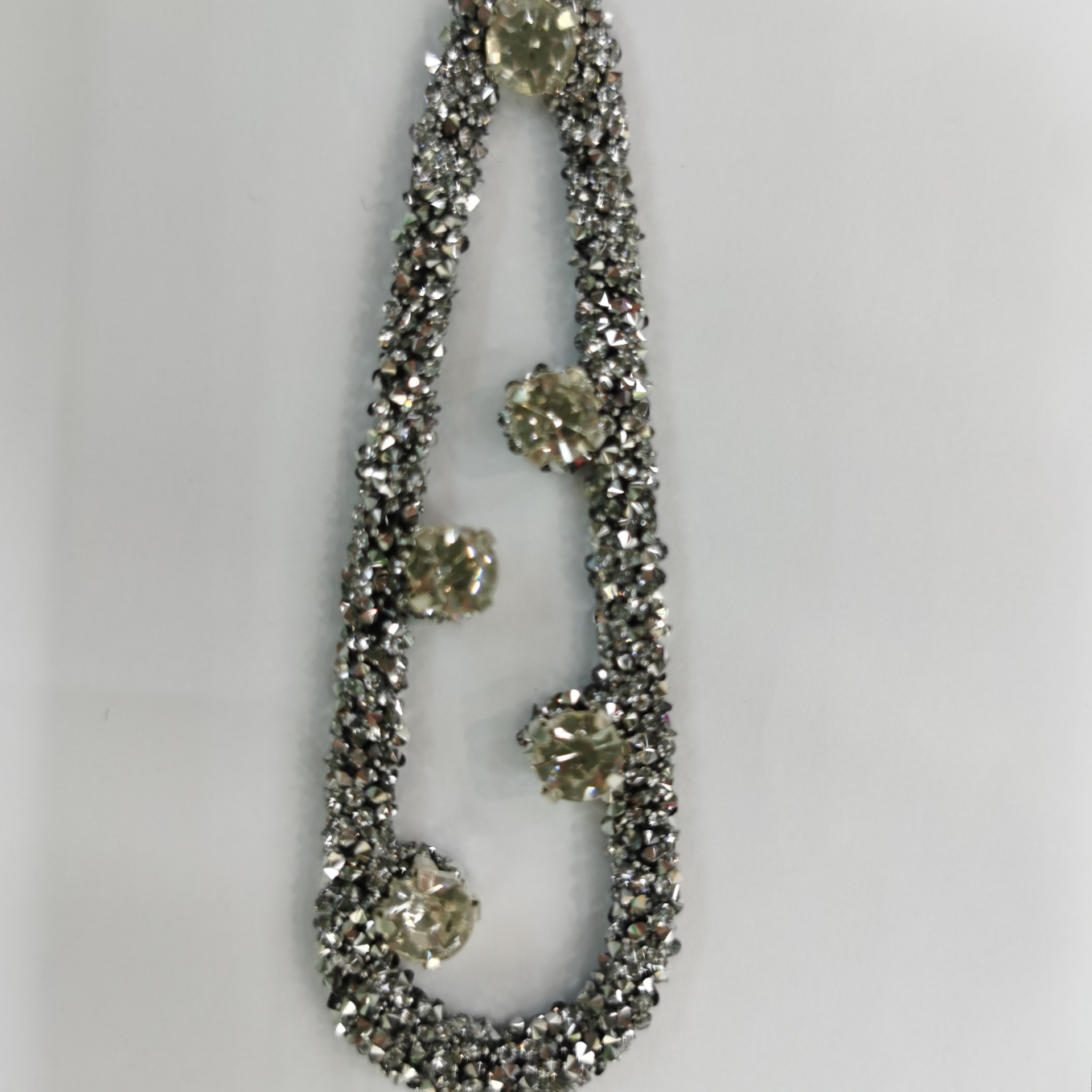 Rhinestone empty hairpin