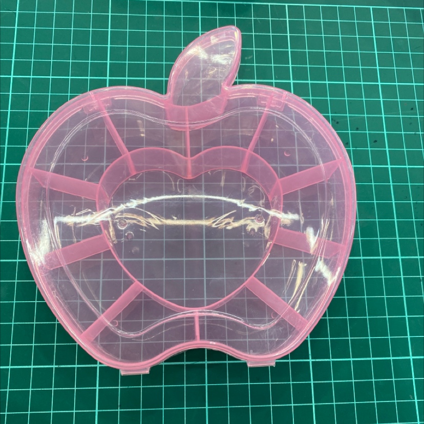 Square storage box lovely pink apples