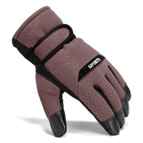 Cotton gloves for men winter cycling plus fleece windproof and winterproof motorcycle ski gloves for men