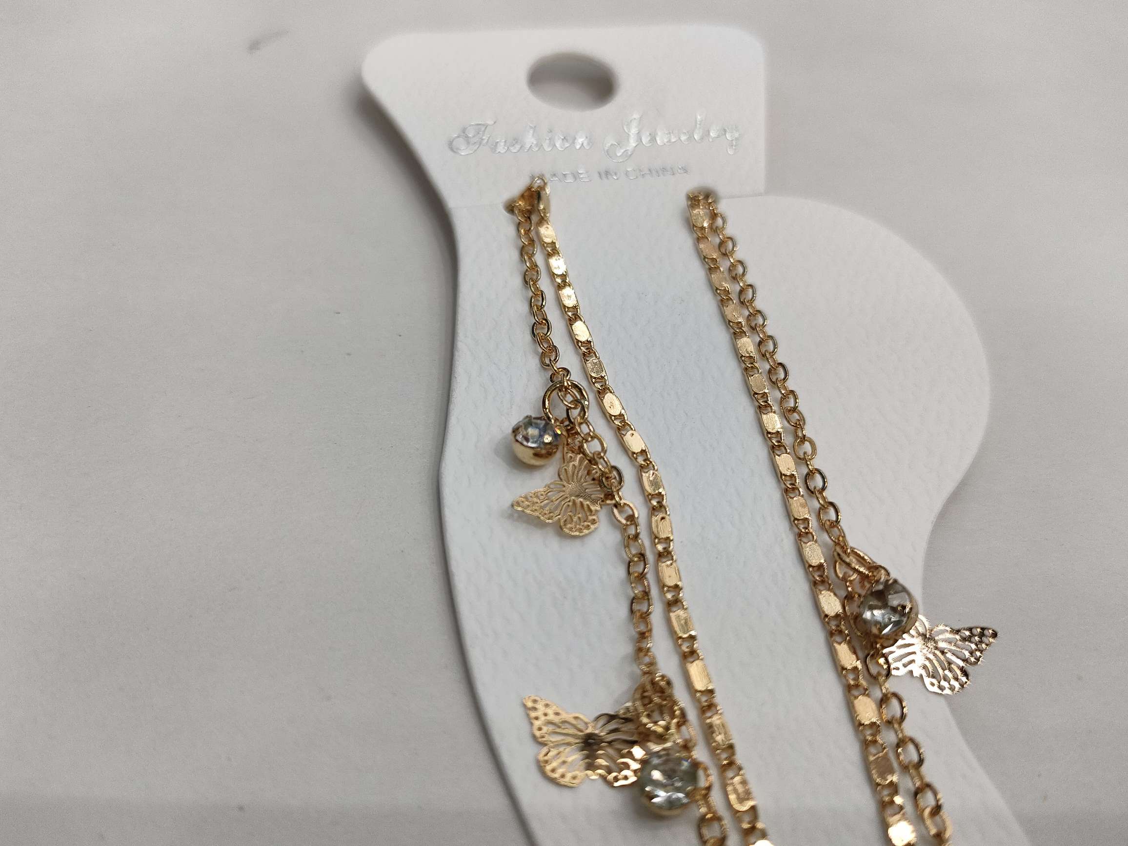 流行脚链/流行饰品/女式脚链白底实物图