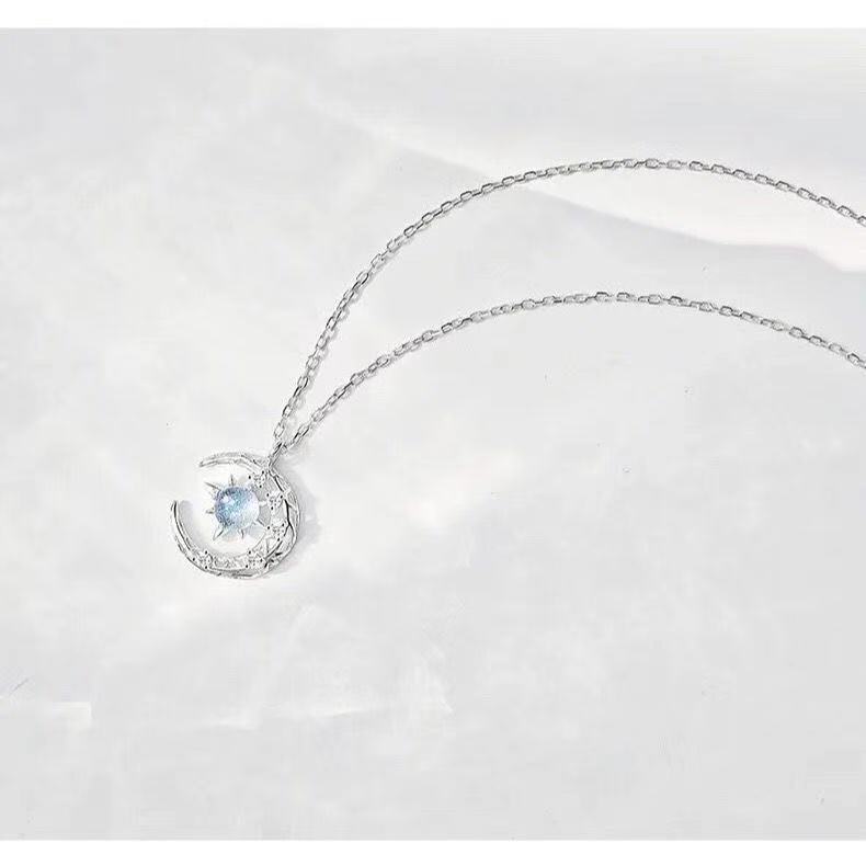 085女士夏款纯铜简约甜美2021年新款小众轻奢气质百搭项链详情图1