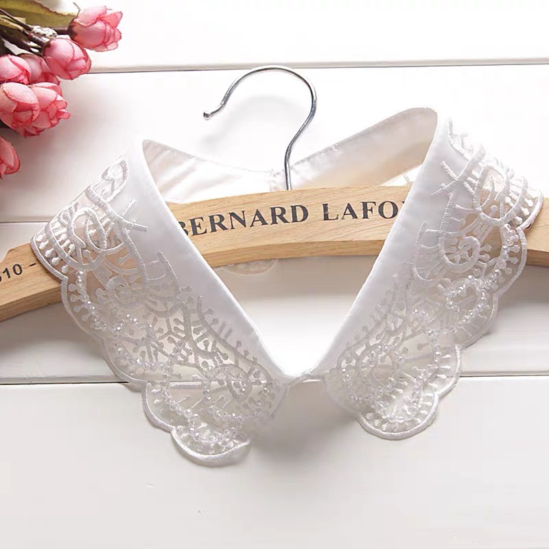 False collar children stand collar Korean lace shirt false collar decorative collar Pearl doll collar summer false collar 6