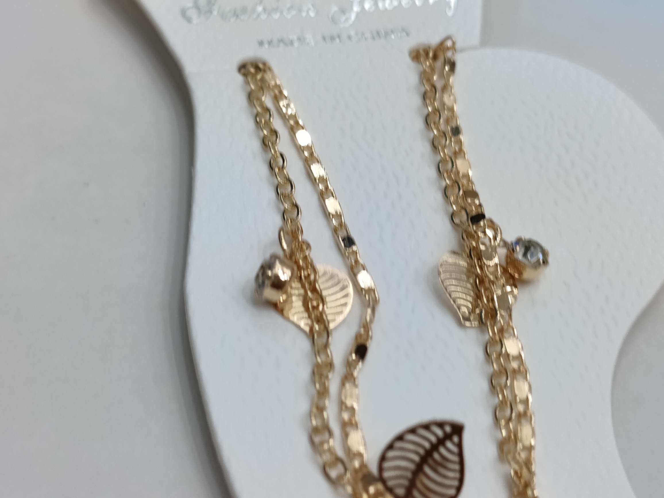 流行脚链/女式脚链/流行饰品白底实物图