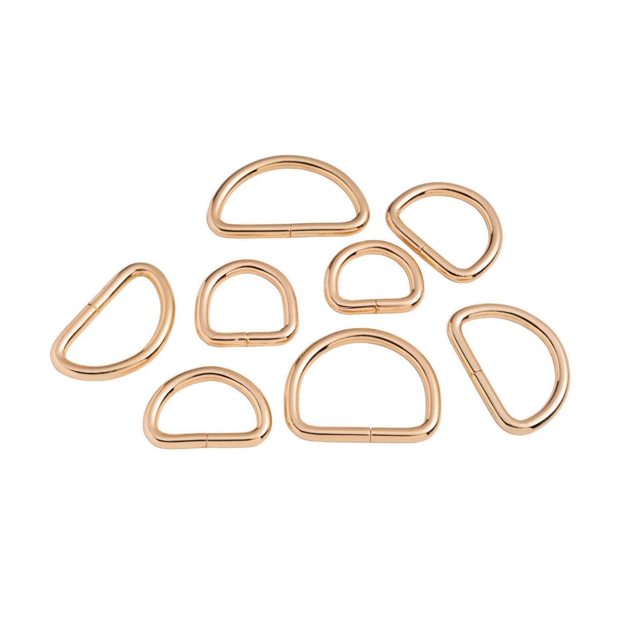 Off-the-shelf supply of hardware luggage accessories wire buckle class clothing metal wire D buckle thumbnail