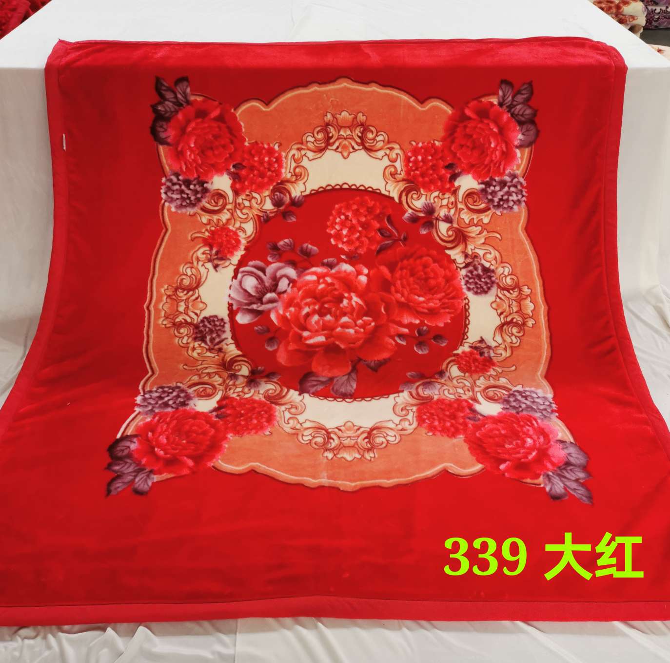 Genuine Raschel Blanket Specification drawing