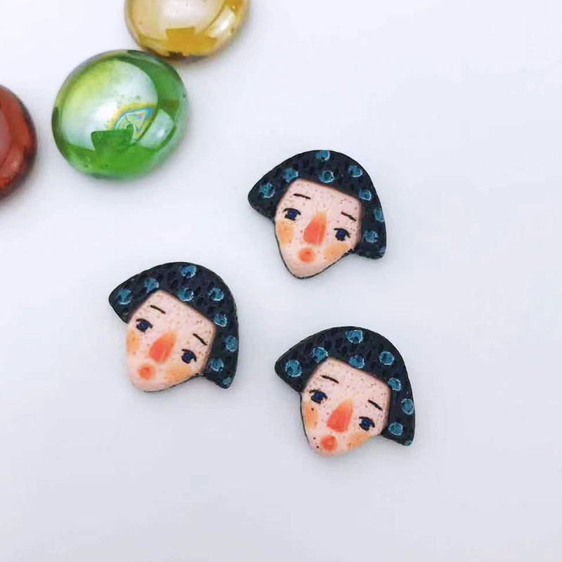 Resin accessory graffiti style for men. Women's cartoon fruit dumpling plate, Douyin bestseller diy hairpin, water cup sticker, cream glue, phone case resin accessories Item Picture