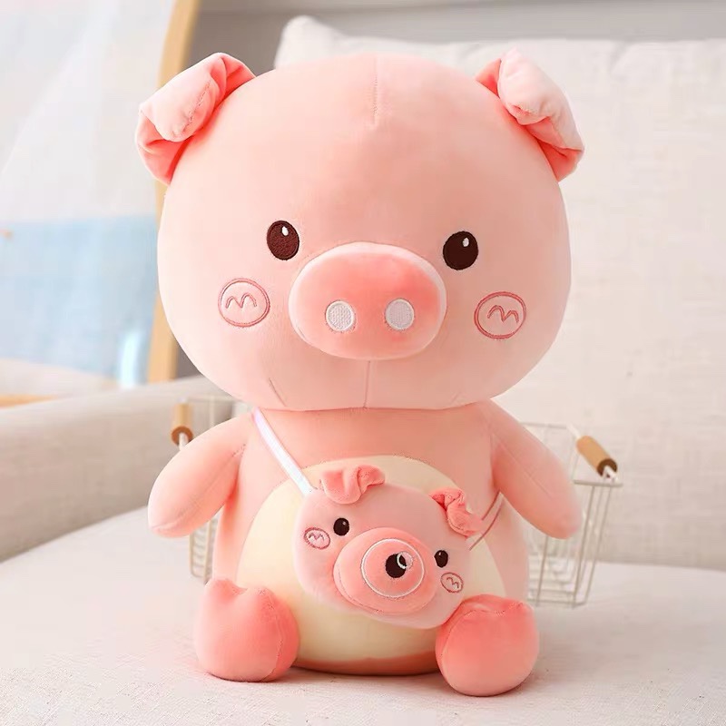 Cute camera pig baby stuffed toy