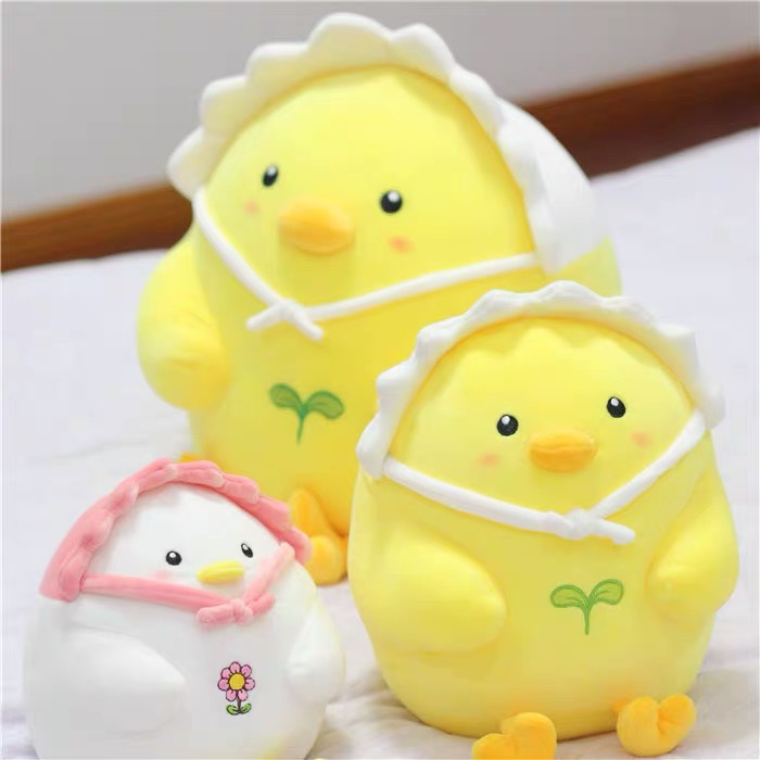 Eggshell chicken head stuffed animal