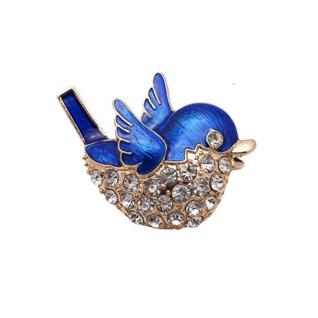 Drip Oil Bird brooch thumbnail