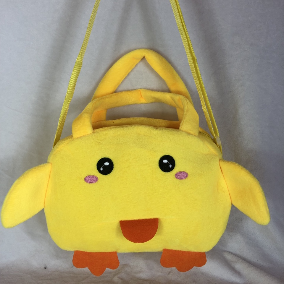 Children's bag cartoon design plush crossbody bag for boys and girls single-shoulder portable travel bag