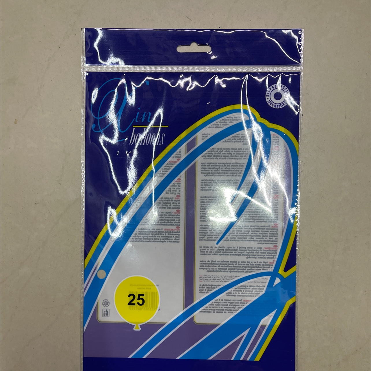 The common thickness of balloon bags, plastic bags and packaging bags is 19×30/100